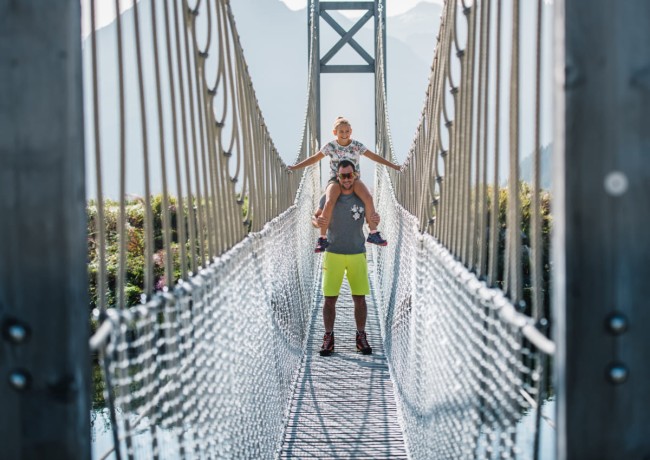 Brücke am Abenteuerberg im Salzburger Land
